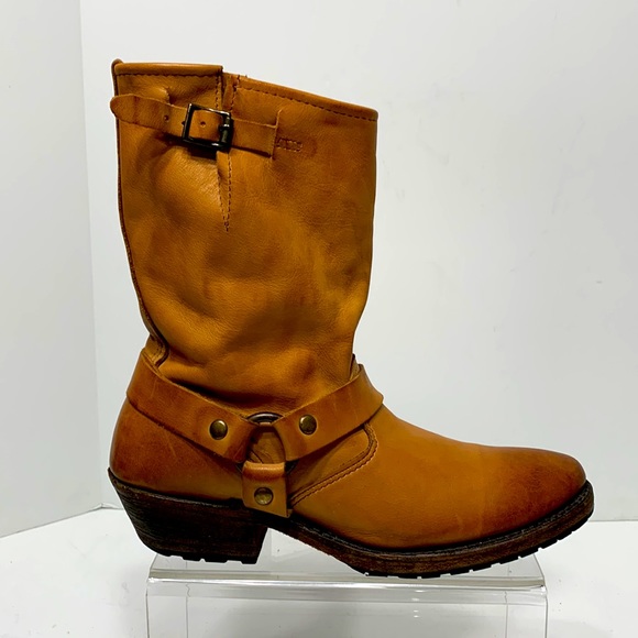 Vintage Shoe Company tan harness boot Eliza size 7 - Picture 4 of 15